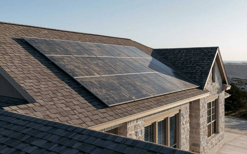 Old roof that need replacement with solar panels that need removal